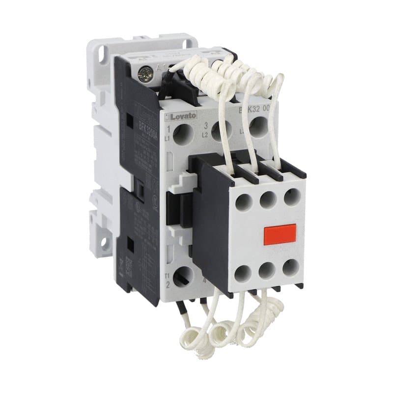 Lovato Electric BFK3200A02460 BFK3200A02460 Lovato - Contactor for power factor correction with AC control circuit, including limiting resistors, maximum IEC operational power 400V = 25kvar, coil 24VAC 60Hz Lovato Electric BFK3200A02460 BFK3200A02460 Lovato - Contactor for power factor correction with AC control circuit, including limiting resistors, maximum IEC operational power 400V = 25kvar, coil 24VAC 60Hz