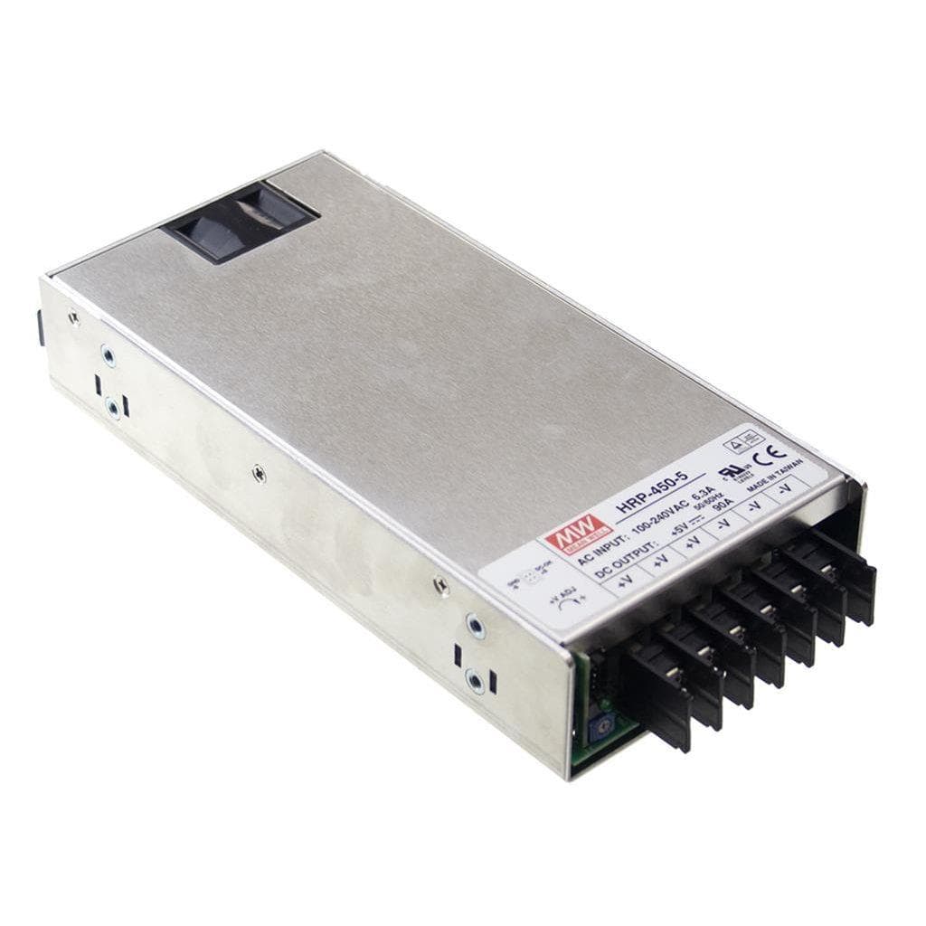 MEAN WELL HRP-450-36 AC-DC Single output enclosed power supply; Output 36Vdc at 12.5A; 1U low profile; fan cooling MEAN WELL HRP-450-36 AC-DC Single output enclosed power supply; Output 36Vdc at 12.5A; 1U low profile; fan cooling