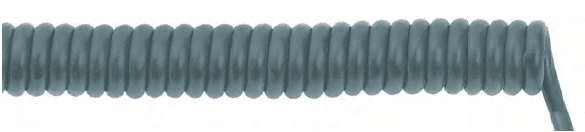 Lapp 73220364 73220364 LAPP UNITRONIC® SPIRAL LiF2Y11Y Retractable Coiled Cable (20" - 79" length) - Unshielded - 24 AWG 6 Conductor - Gray Lapp 73220364 73220364 LAPP UNITRONIC® SPIRAL LiF2Y11Y Retractable Coiled Cable (20" - 79" length) - Unshielded - 24 AWG 6 Conductor - Gray