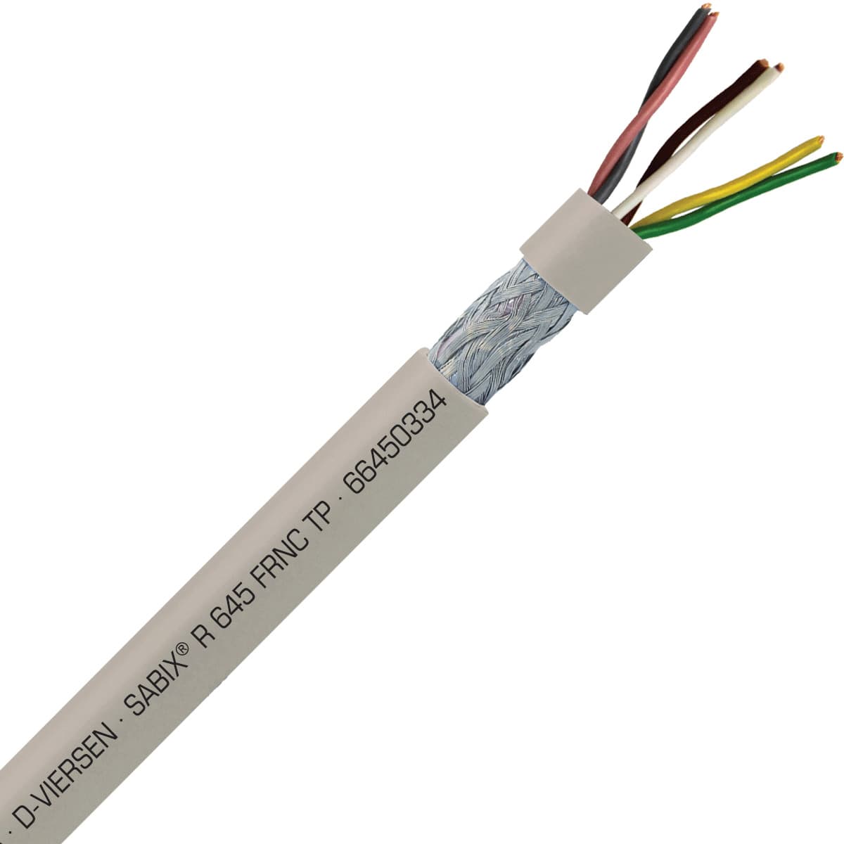 SAB 66450334 SABIX R 645 FRNC TP - 22 AWG/3pr, paired shielded halogen-free flame retardant rail data cable, CE, RoHS SAB 66450334 SABIX R 645 FRNC TP - 22 AWG/3pr, paired shielded halogen-free flame retardant rail data cable, CE, RoHS