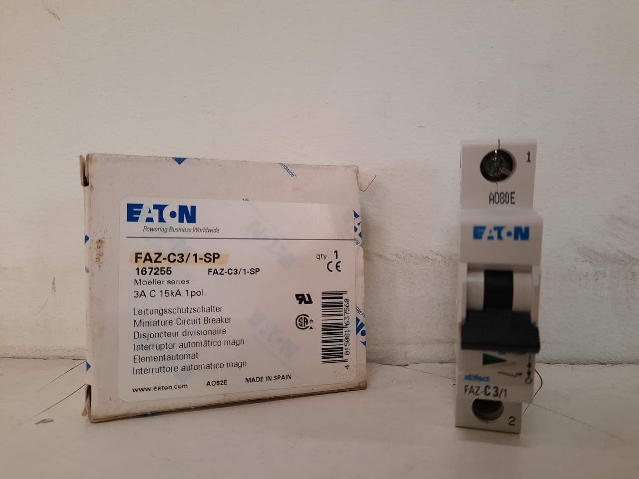 Eaton FAZ-C3/1-SP FAZ-C3/1-SP Eaton - UL 1077 Industrial Miniature Circuit Breaker - Supplementary Protector Eaton FAZ-C3/1-SP FAZ-C3/1-SP Eaton - UL 1077 Industrial Miniature Circuit Breaker - Supplementary Protector