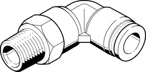 Festo 533238 push-in L-fitting QBL-1/4-1/4-U-M 360° orientable, male thread with external hexagon. Size: Standard, Nominal size: 0,177 ", Type of seal on screw-in stud: coating, Operating pressure complete temperature range: -13,8 - 145 Psi, Maritime classification: s Festo 533238 push-in L-fitting QBL-1/4-1/4-U-M 360° orientable, male thread with external hexagon. Size: Standard, Nominal size: 0,177 ", Type of seal on screw-in stud: coating, Operating pressure complete temperature range: -13,8 - 145 Psi, Maritime classification: s