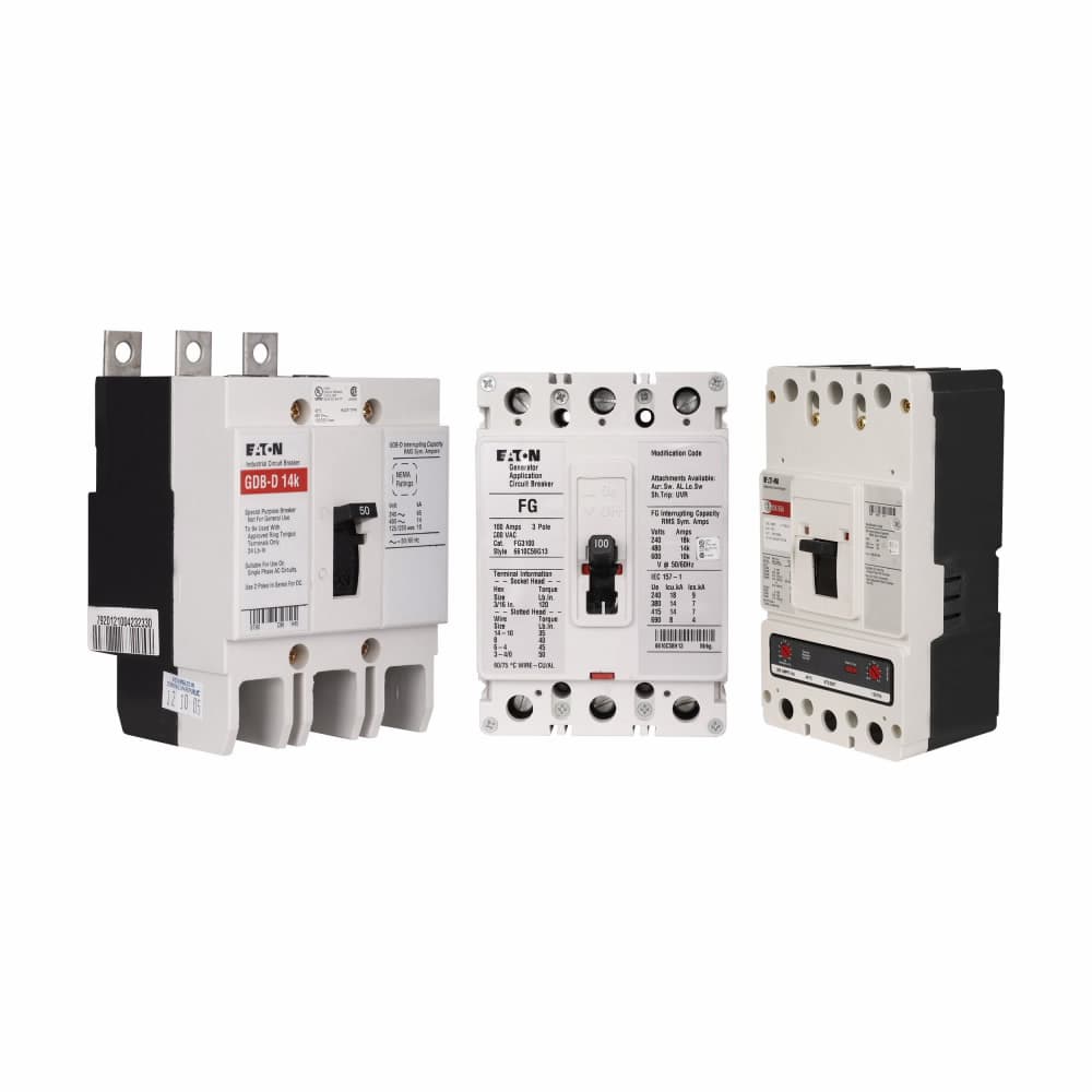 Eaton EDH3125W EDH3125W Eaton - Eaton Series C complete molded case circuit breaker, F-frame, ED, Complete breaker, Fixed thermal, fixed magnetic trip type, Three-pole, 125A, 240 Vac, 125 Vdc, 100 kAIC at 240 Vac, Without terminals, 50/60 Hz Eaton EDH3125W EDH3125W Eaton - Eaton Series C complete molded case circuit breaker, F-frame, ED, Complete breaker, Fixed thermal, fixed magnetic trip type, Three-pole, 125A, 240 Vac, 125 Vdc, 100 kAIC at 240 Vac, Without terminals, 50/60 Hz