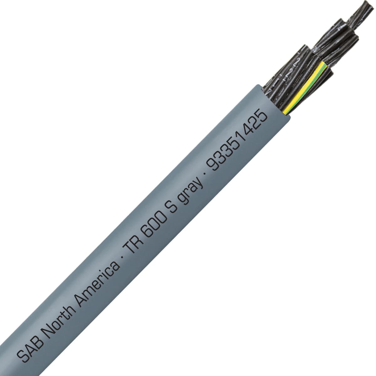 SAB 93351425 TR 600 S gray - 14 AWG/25c, oil resistant flexible exposed run tray cable, UL, CSA, WTTC, NFPA 79, CE, RoHS SAB 93351425 TR 600 S gray - 14 AWG/25c, oil resistant flexible exposed run tray cable, UL, CSA, WTTC, NFPA 79, CE, RoHS
