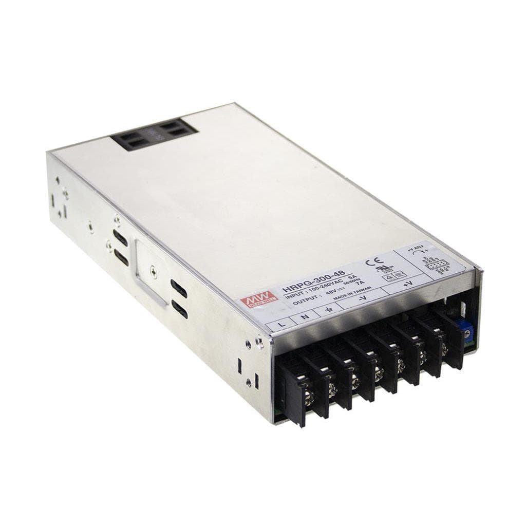 MEAN WELL HRPG-300-7.5 AC-DC Single output enclosed power supply; Output 7.5Vdc at 40A; 1U low profile; fan cooling; remote on/off + 5Vdc at 0.3A standby MEAN WELL HRPG-300-7.5 AC-DC Single output enclosed power supply; Output 7.5Vdc at 40A; 1U low profile; fan cooling; remote on/off + 5Vdc at 0.3A standby