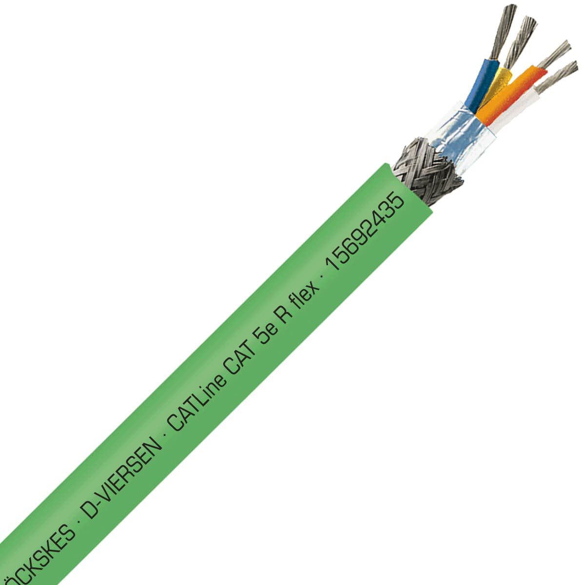 SAB 15692435 CATLine CAT 5e R flex - 24 AWG/2pr, shielded continuous flex halogen-free CAT 5e ethernet cable for Rail applications, CE, RoHS SAB 15692435 CATLine CAT 5e R flex - 24 AWG/2pr, shielded continuous flex halogen-free CAT 5e ethernet cable for Rail applications, CE, RoHS