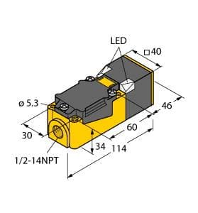 NI20-CP40-FDZ30X2/S10 Part Image. Manufactured by Turck.