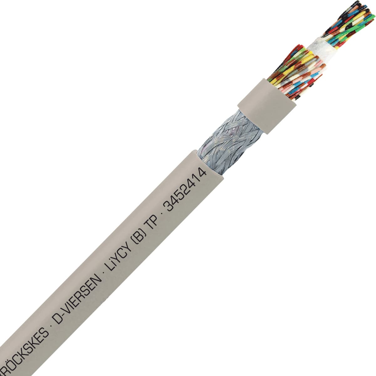 SAB 3452414 LiYCY (B) TP - 26 AWG/24pr, shielded multi-paired signal and control PVC cable with DIN color code SAB 3452414 LiYCY (B) TP - 26 AWG/24pr, shielded multi-paired signal and control PVC cable with DIN color code