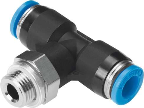 Festo 132067 push-in T-fitting QST-G1/8-6-100 360° orientable, male thread with external hexagon. Size: Standard, Nominal size: 4,2 mm, Type of seal on screw-in stud: Sealing ring, Assembly position: Any, Container size: 100 Festo 132067 push-in T-fitting QST-G1/8-6-100 360° orientable, male thread with external hexagon. Size: Standard, Nominal size: 4,2 mm, Type of seal on screw-in stud: Sealing ring, Assembly position: Any, Container size: 100
