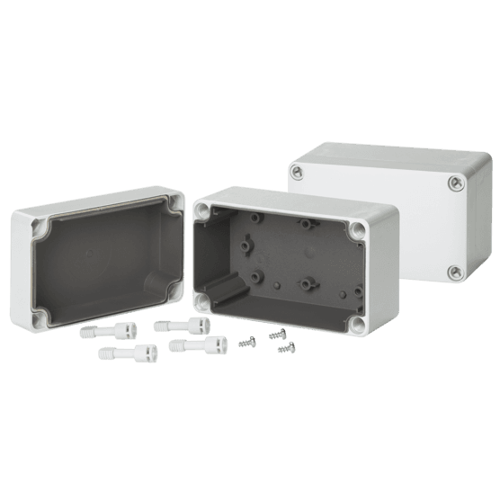 Hoffman Q13138PCEMC QLine E, EMC, Type 4X, 125x125x74mm, Polycarbonate Hoffman Q13138PCEMC QLine E, EMC, Type 4X, 125x125x74mm, Polycarbonate