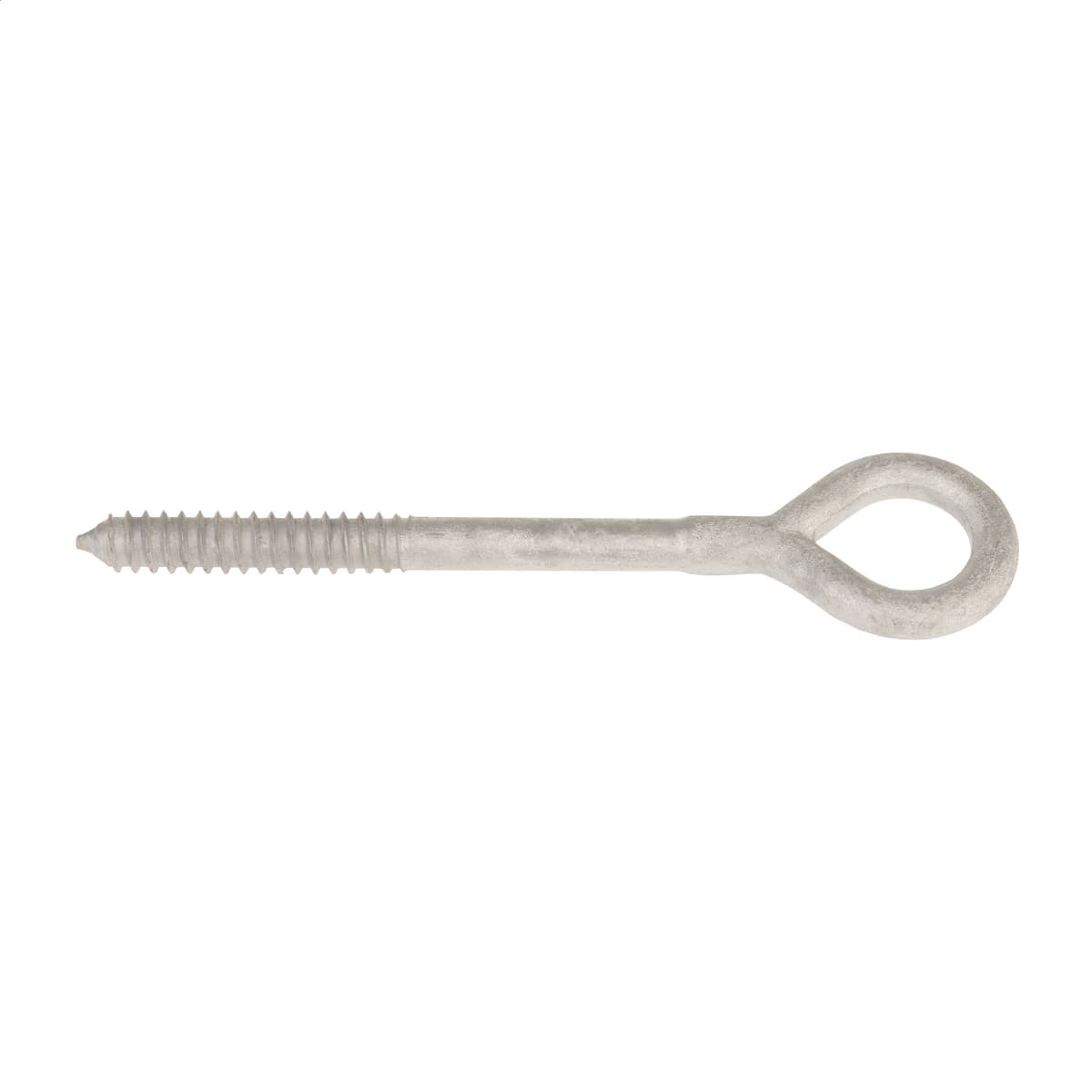 Hubbell 8777 Hookeye screw, 3/8" diameter gimlet thread, 3 1/2" long shank below the eye with 2 1/2" thread length. Internal eye is 3/4" with 5/16" opening. Galvanized per ASTM A-153.  Hubbell 8777 Hookeye screw, 3/8" diameter gimlet thread, 3 1/2" long shank below the eye with 2 1/2" thread length. Internal eye is 3/4" with 5/16" opening. Galvanized per ASTM A-153.