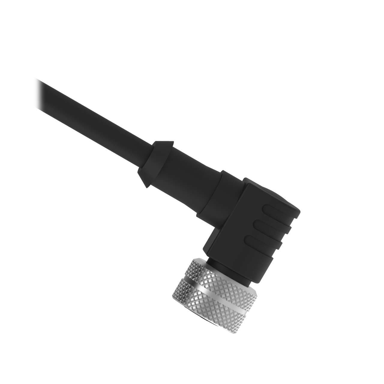 Banner MQDC-306RA Cordset: Single Ended MICRO; 3-pin Right-Angle Female C Code; 1.83 m 3x22 Black PVC Jacket; Black PVC Jacket; Nickel-Plated Brass Coupling Nut Banner MQDC-306RA Cordset: Single Ended MICRO; 3-pin Right-Angle Female C Code; 1.83 m 3x22 Black PVC Jacket; Black PVC Jacket; Nickel-Plated Brass Coupling Nut