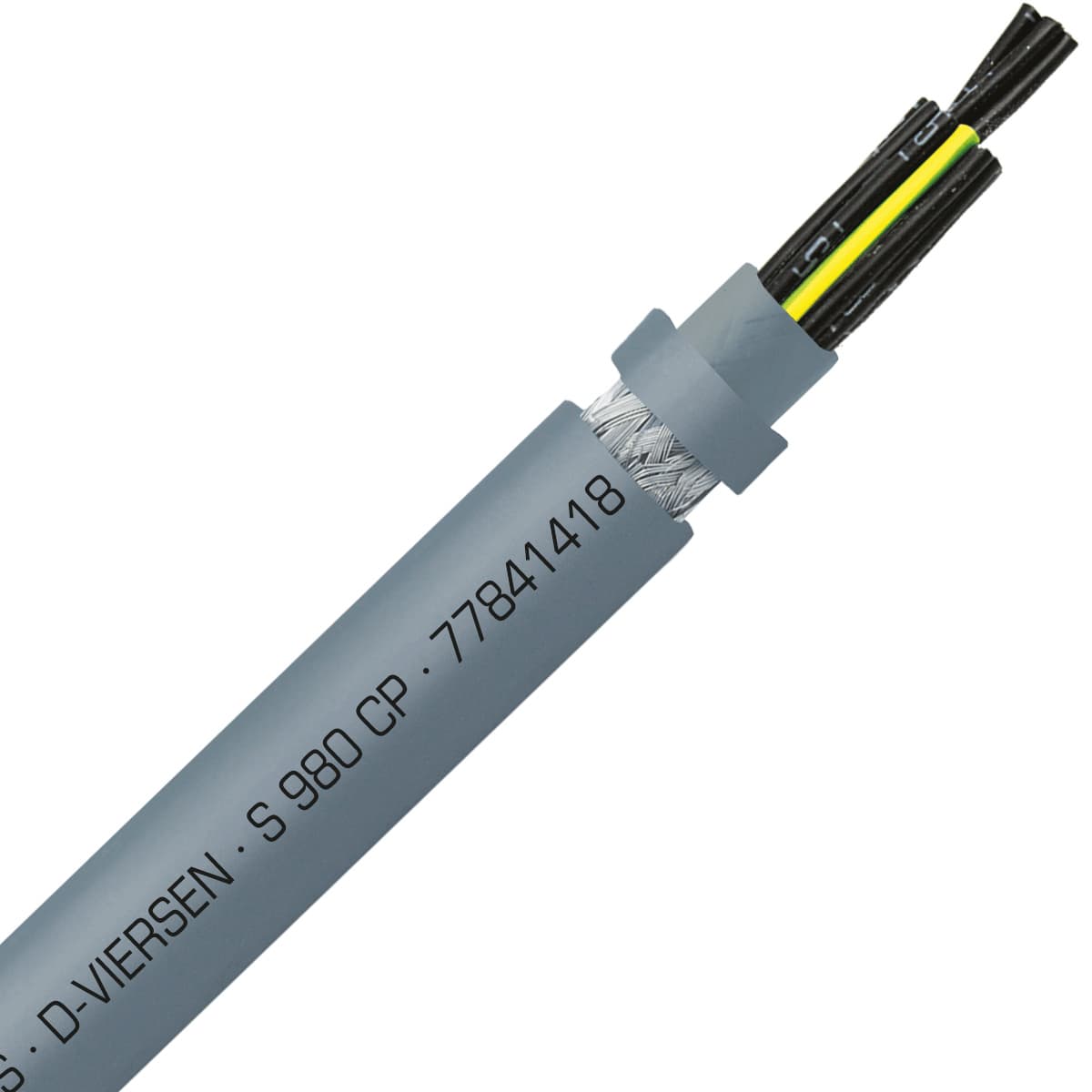 SAB 77841418 S 980 CP - 14 AWG/18c, shielded halogen-free heavy duty continuous flex PUR control cable, UL, CSA, CE, RoHS SAB 77841418 S 980 CP - 14 AWG/18c, shielded halogen-free heavy duty continuous flex PUR control cable, UL, CSA, CE, RoHS