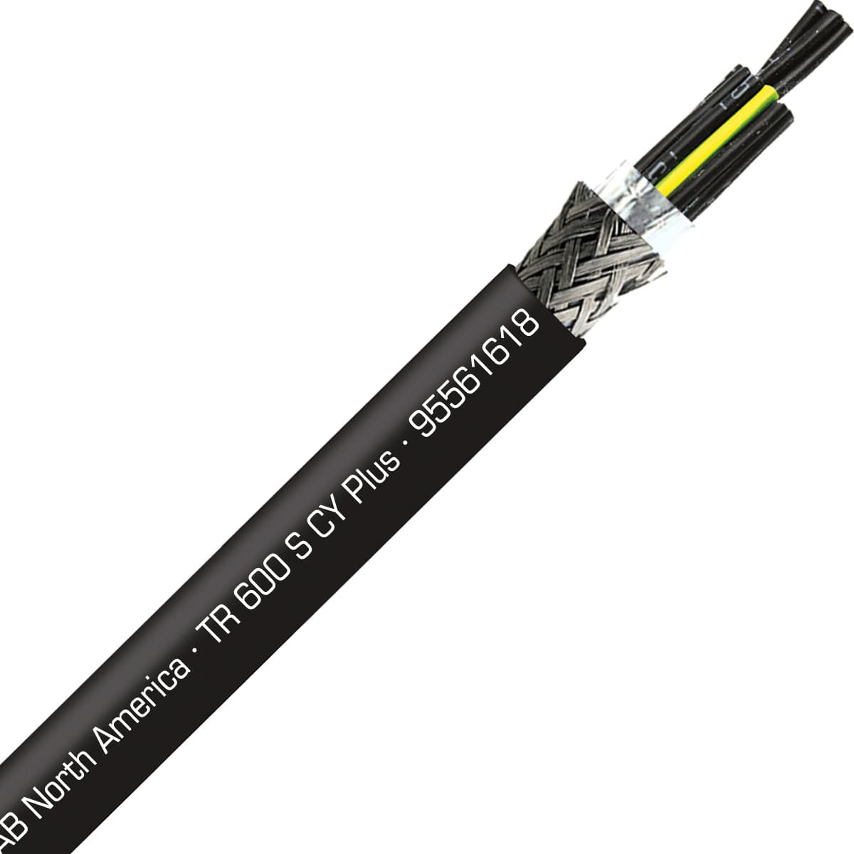 SAB 95561618 TR 600 CY Plus - 16 AWG/18c, shielded UV and oil resistant flexible exposed run tray cable with reduced O.D., UL, CSA, CE, RoHS SAB 95561618 TR 600 CY Plus - 16 AWG/18c, shielded UV and oil resistant flexible exposed run tray cable with reduced O.D., UL, CSA, CE, RoHS