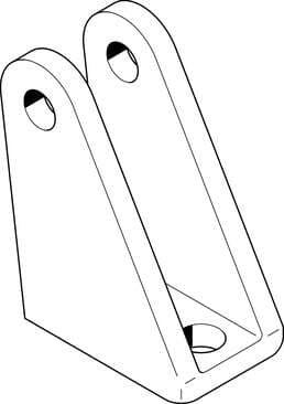 Festo 6057 clevis foot LBN-8/10 Allows swivel mounting of cylinders ESN, DSN, ESNU, DSNU, ADVU, AEVU. Size: 8/10, Assembly position: Any, Corrosion resistance classification CRC: 1 - Low corrosion stress, Ambient temperature: -40 - 150 °C, Product weight: 20 g Festo 6057 clevis foot LBN-8/10 Allows swivel mounting of cylinders ESN, DSN, ESNU, DSNU, ADVU, AEVU. Size: 8/10, Assembly position: Any, Corrosion resistance classification CRC: 1 - Low corrosion stress, Ambient temperature: -40 - 150 °C, Product weight: 20 g