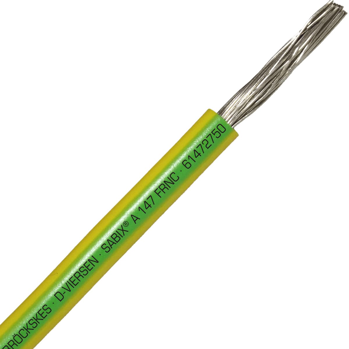 SAB 61472750 SABIX A 147 FRNC - 20 AWG/1c, flame retardant halogen-free 600V green/yellow hook-up wire, UL, CE, RoHS SAB 61472750 SABIX A 147 FRNC - 20 AWG/1c, flame retardant halogen-free 600V green/yellow hook-up wire, UL, CE, RoHS
