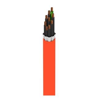 Belden 7126W 003250 MachFlex™ for High Flex, 8+1G Conductor 16AWG (168(7x24) x38) Bare Copper, PVC-NYL Insulation, TPE Outer Jacket, 1000V WTTC, 600V TC-ER, Orange, Reel, 250 ft Belden 7126W 003250 MachFlex™ for High Flex, 8+1G Conductor 16AWG (168(7x24) x38) Bare Copper, PVC-NYL Insulation, TPE Outer Jacket, 1000V WTTC, 600V TC-ER, Orange, Reel, 250 ft