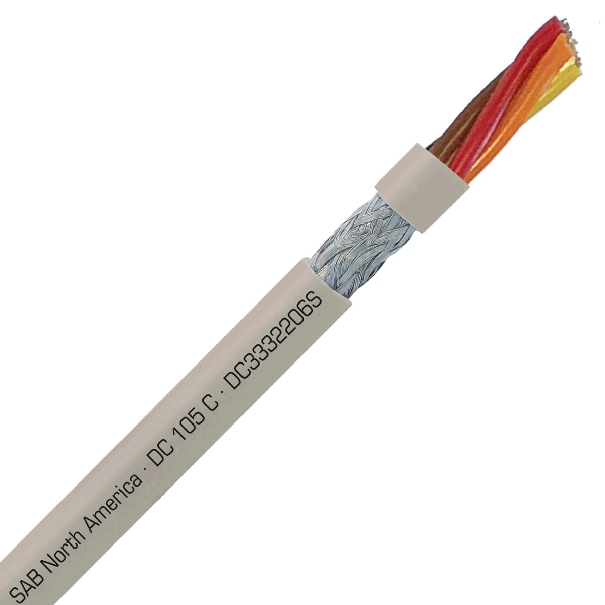 SAB DC3332206S DC 105 C - 22 AWG/6c, shielded flexible oil resistant data cable, UL, CSA, CE, RoHS SAB DC3332206S DC 105 C - 22 AWG/6c, shielded flexible oil resistant data cable, UL, CSA, CE, RoHS