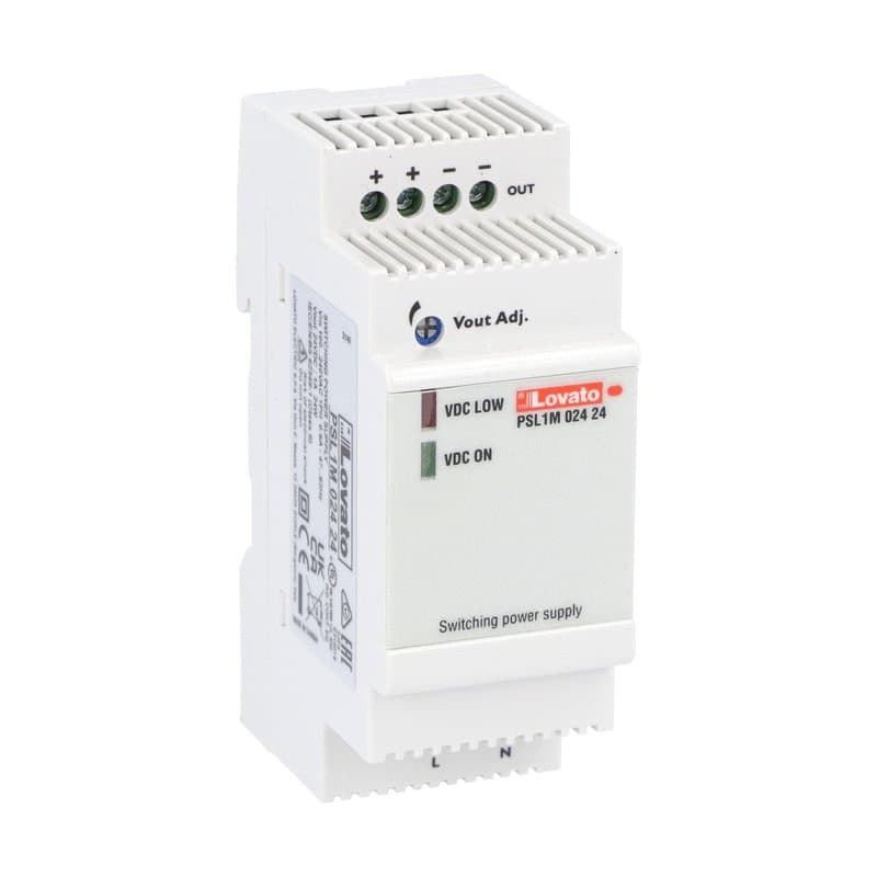Lovato Electric PSL1M02424 PSL1M02424 Lovato - Modular switching power supply, single-phase. 24VDC, 1A/24W Lovato Electric PSL1M02424 PSL1M02424 Lovato - Modular switching power supply, single-phase. 24VDC, 1A/24W