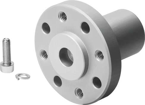 Festo 13239 push-on flange FWSR-16 For axis of rotary or linear drives. Size: 16, Assembly position: Any, Corrosion resistance classification CRC: 2 - Moderate corrosion stress, Materials note: Free of copper and PTFE, Material housing: Wrought Aluminium alloy Festo 13239 push-on flange FWSR-16 For axis of rotary or linear drives. Size: 16, Assembly position: Any, Corrosion resistance classification CRC: 2 - Moderate corrosion stress, Materials note: Free of copper and PTFE, Material housing: Wrought Aluminium alloy