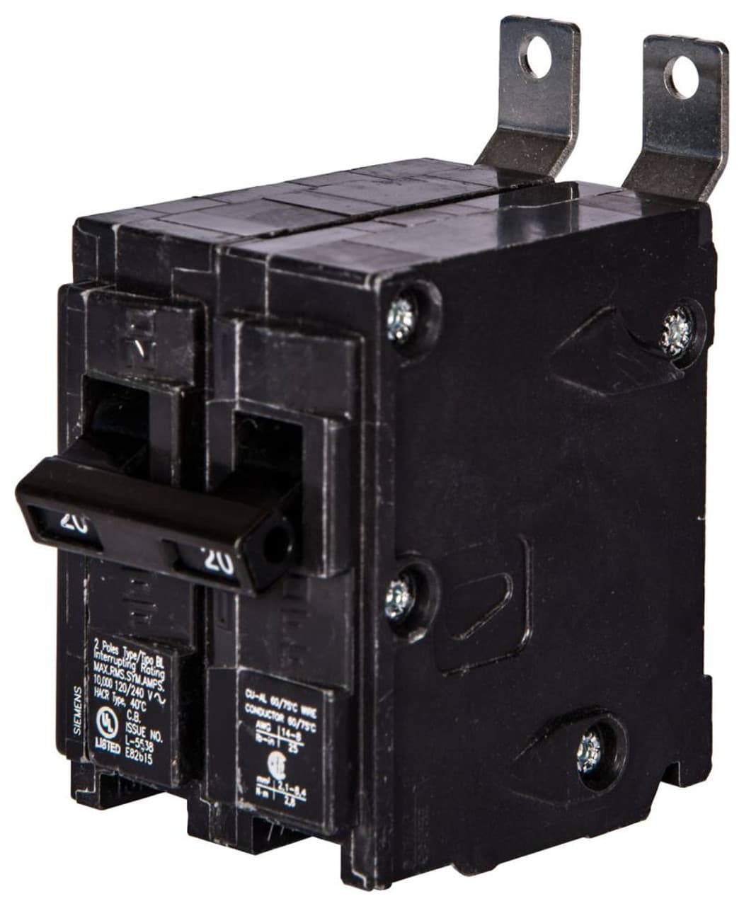 Siemens B215 Bolt-In Circuit Breaker, 120-Volt, 2-Pole, 15-A, 10KAIC Siemens B215 Bolt-In Circuit Breaker, 120-Volt, 2-Pole, 15-A, 10KAIC