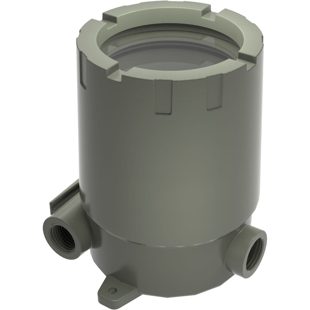 Hubbell HKBX-2GLDC HKBX Series, 4-1/4' ID RD Body 2-3/4" DP & 2" Dome Lens Cover 3-5/8" viewing Cen. Cl I, Bcd, Ex D, Iic UL/CSA, ATEX IECEx, Die Cast Aluminum, Type 4 IP66, Instrument Enclosure ; Compact round body instrument enclosure for use with threaded screw cover to Hubbell HKBX-2GLDC HKBX Series, 4-1/4' ID RD Body 2-3/4" DP & 2" Dome Lens Cover 3-5/8" viewing Cen. Cl I, Bcd, Ex D, Iic UL/CSA, ATEX IECEx, Die Cast Aluminum, Type 4 IP66, Instrument Enclosure ; Compact round body instrument enclosure for use with threaded screw cover to