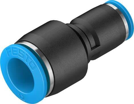 Festo 130608 push-in connector QS-12-8 reducing. Size: Standard, Nominal size: 5,2 mm, Assembly position: Any, Container size: 10, Design structure: Push/pull principle Festo 130608 push-in connector QS-12-8 reducing. Size: Standard, Nominal size: 5,2 mm, Assembly position: Any, Container size: 10, Design structure: Push/pull principle