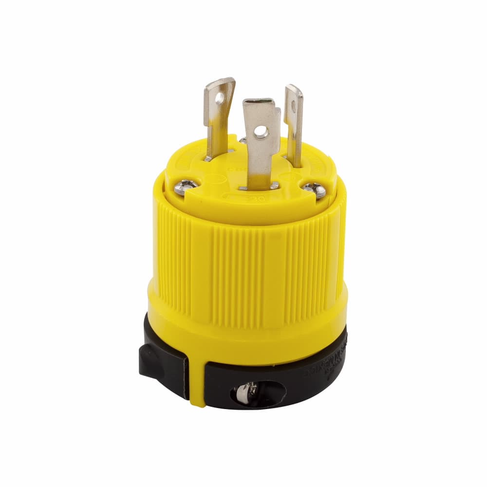 Eaton CRL530P CRL530P Eaton - Eaton corrosion resistant locking plug, #14-10 AWG, 30A, Industrial, 125V, Back wiring, Yellow, Safety grip, Corrosion resistant, L5-30, Two-pole, Three-wire, Thermoplastic, 0.38 to 1 in Eaton CRL530P CRL530P Eaton - Eaton corrosion resistant locking plug, #14-10 AWG, 30A, Industrial, 125V, Back wiring, Yellow, Safety grip, Corrosion resistant, L5-30, Two-pole, Three-wire, Thermoplastic, 0.38 to 1 in