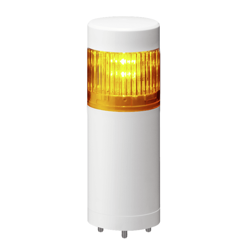 Patlite LR5-102WJNW-Y 50mm 1-tier Signal Tower, 24V DC, Direct Mount with Cable, No Flashing/Buzzer, Off-white Patlite LR5-102WJNW-Y 50mm 1-tier Signal Tower, 24V DC, Direct Mount with Cable, No Flashing/Buzzer, Off-white