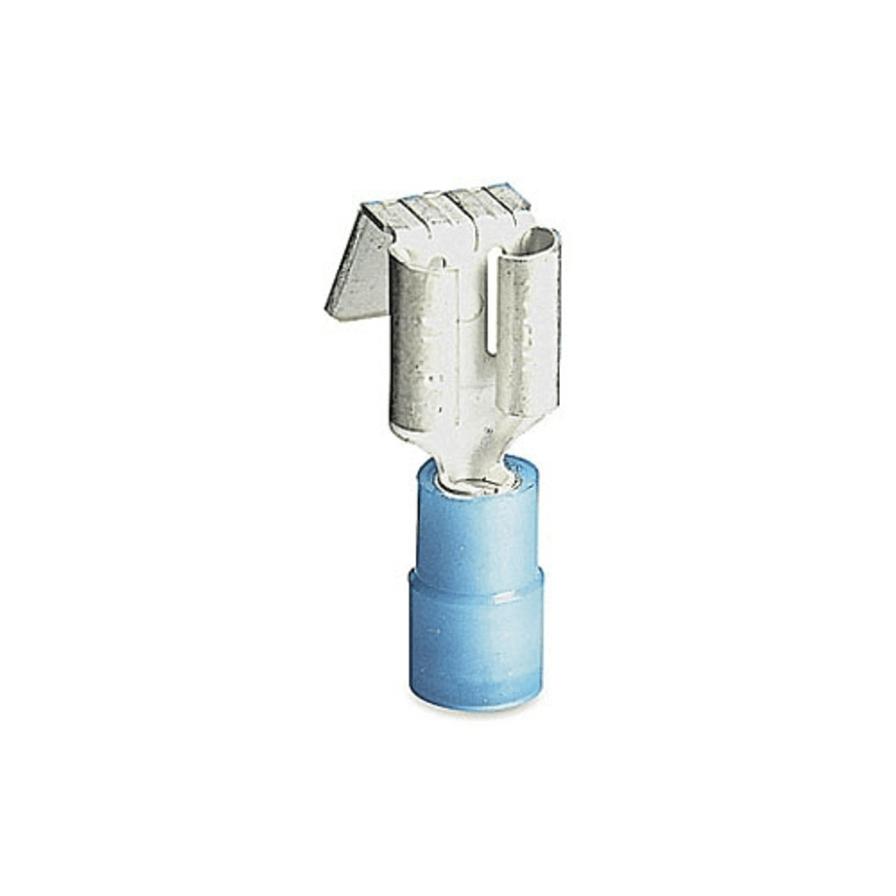 Thomas & Betts RB14-250FP 16 to 14 AWG, 0.25" x 0.32" Tab, Blue, Nylon Insulated, Electro Tin Plated Brass Thomas & Betts RB14-250FP 16 to 14 AWG, 0.25" x 0.32" Tab, Blue, Nylon Insulated, Electro Tin Plated Brass