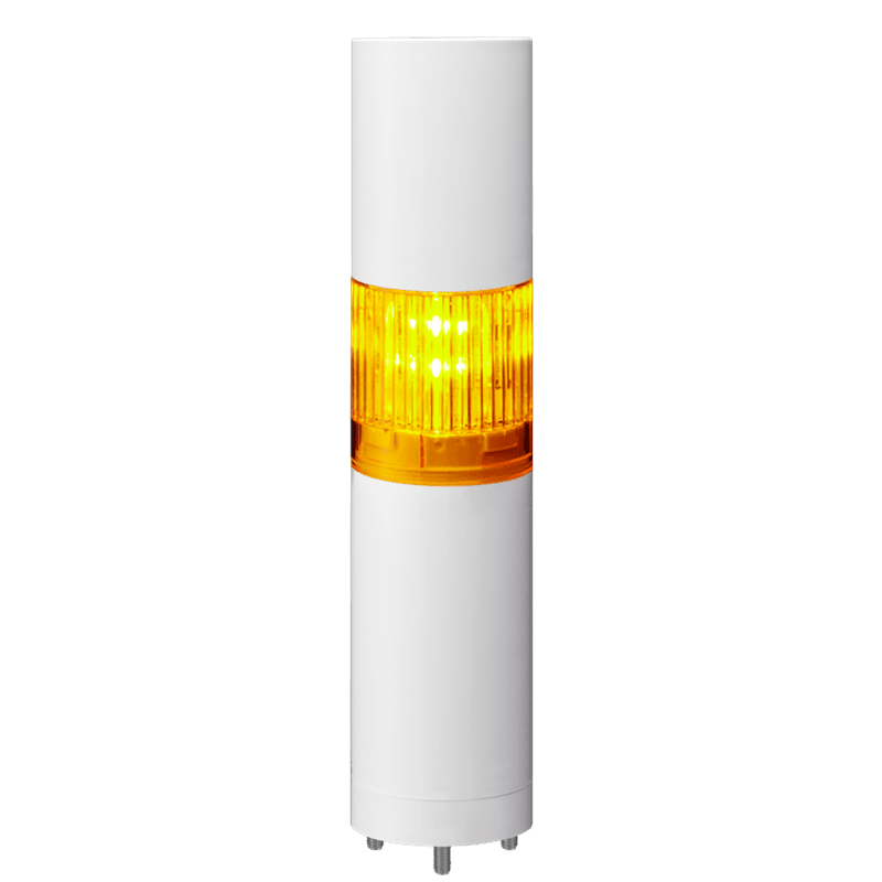 Patlite LR4-102WJBW-Y 40mm 1-tier Signal Tower, 24V DC, Direct Mount with Cable, Flashing/Buzzer, Off-white Patlite LR4-102WJBW-Y 40mm 1-tier Signal Tower, 24V DC, Direct Mount with Cable, Flashing/Buzzer, Off-white