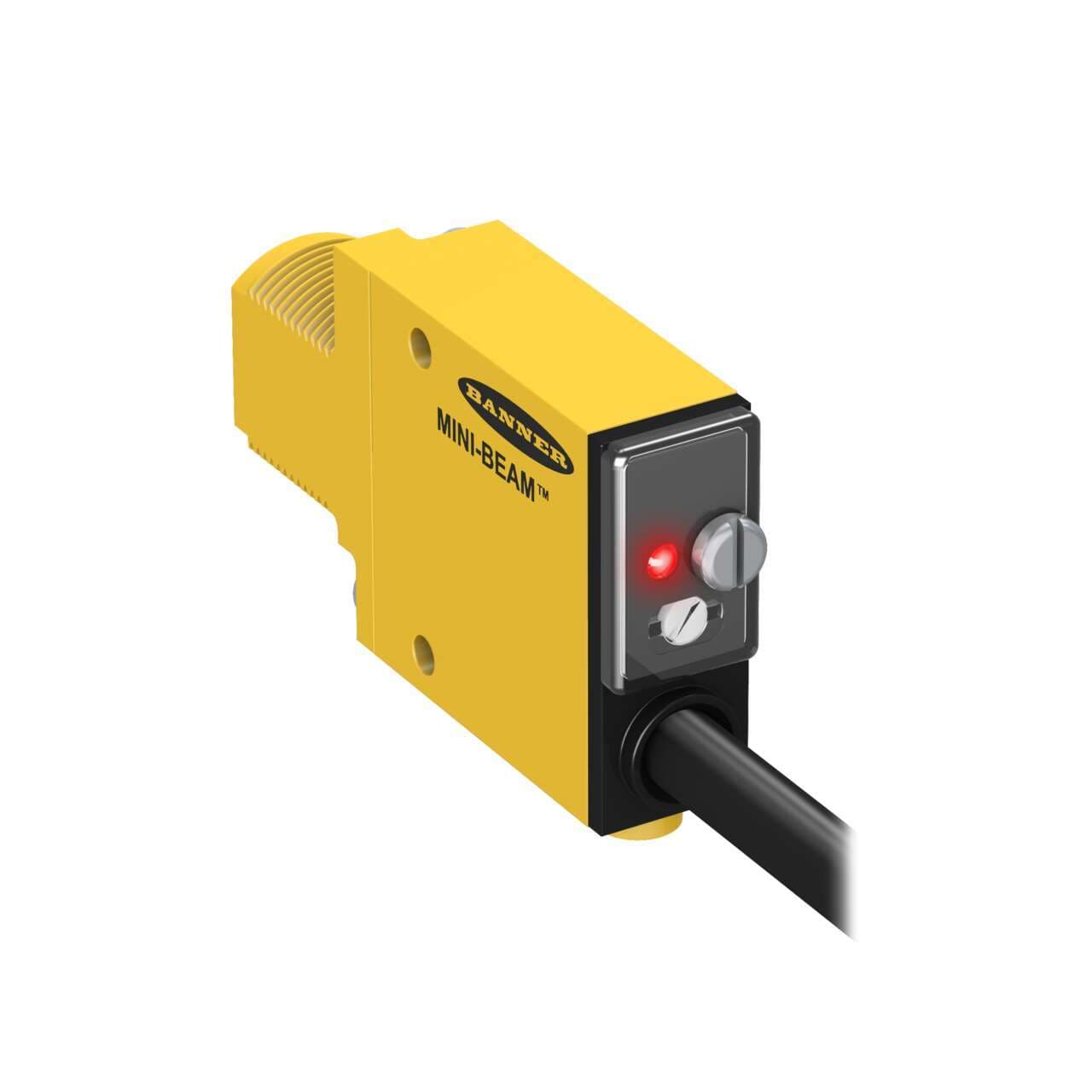 Banner SM31RL MINI-BEAM: Receiver; Range: 30 m; Input: 10-30 V dc; Output: Bipolar: 1 NPN; 1 PNP; 2 m (6.5 ft) cable Banner SM31RL MINI-BEAM: Receiver; Range: 30 m; Input: 10-30 V dc; Output: Bipolar: 1 NPN; 1 PNP; 2 m (6.5 ft) cable