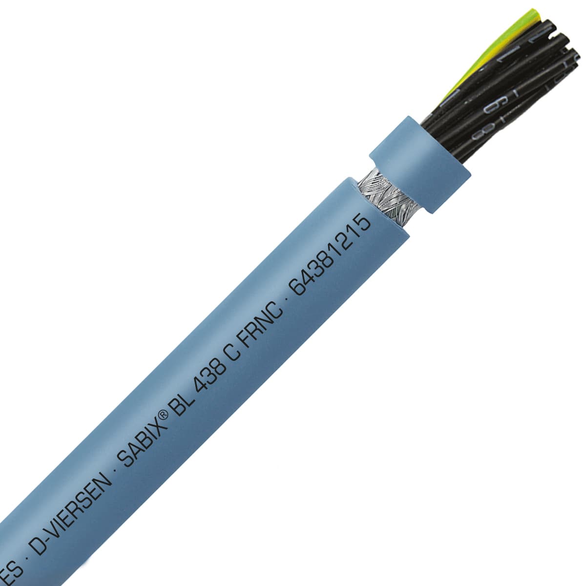 SAB 64381215 SABIX BL 438 C FRNC - 16 AWG/12c, shielded halogen-free flame retardant flexible control cable for shipboard, DNV-GL, CE, RoHS SAB 64381215 SABIX BL 438 C FRNC - 16 AWG/12c, shielded halogen-free flame retardant flexible control cable for shipboard, DNV-GL, CE, RoHS