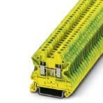 Phoenix Contact 3044092 Ground modular terminal block, connection method: Screw connection, number of connections: 2, cross section: 0.14 mm² - 4 mm², AWG: 26 - 12, width: 5.2 mm, height: 46.9 mm, color: green-yellow, mounting type: NS 35/7,5, NS 35/15 Phoenix Contact 3044092 Ground modular terminal block, connection method: Screw connection, number of connections: 2, cross section: 0.14 mm² - 4 mm², AWG: 26 - 12, width: 5.2 mm, height: 46.9 mm, color: green-yellow, mounting type: NS 35/7,5, NS 35/15