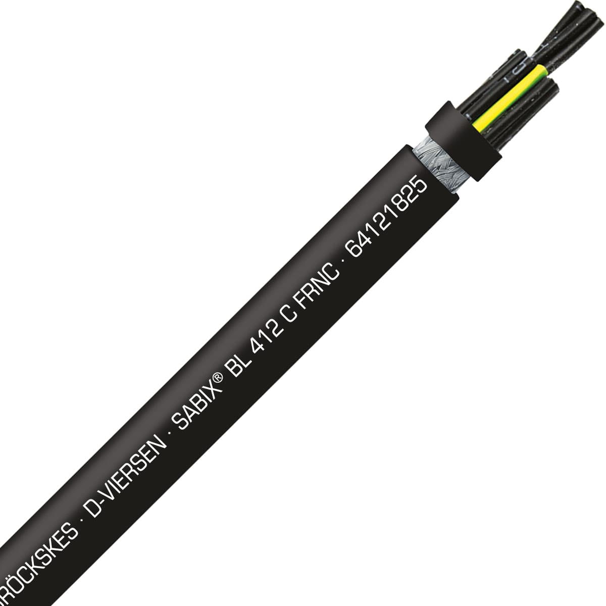 SAB 64121825 SABIX BL 412 C FRNC - 14 AWG/18c, shielded halogen-free flame retardant flexible power cable for shipboard, DNV-GL, CE, RoHS SAB 64121825 SABIX BL 412 C FRNC - 14 AWG/18c, shielded halogen-free flame retardant flexible power cable for shipboard, DNV-GL, CE, RoHS