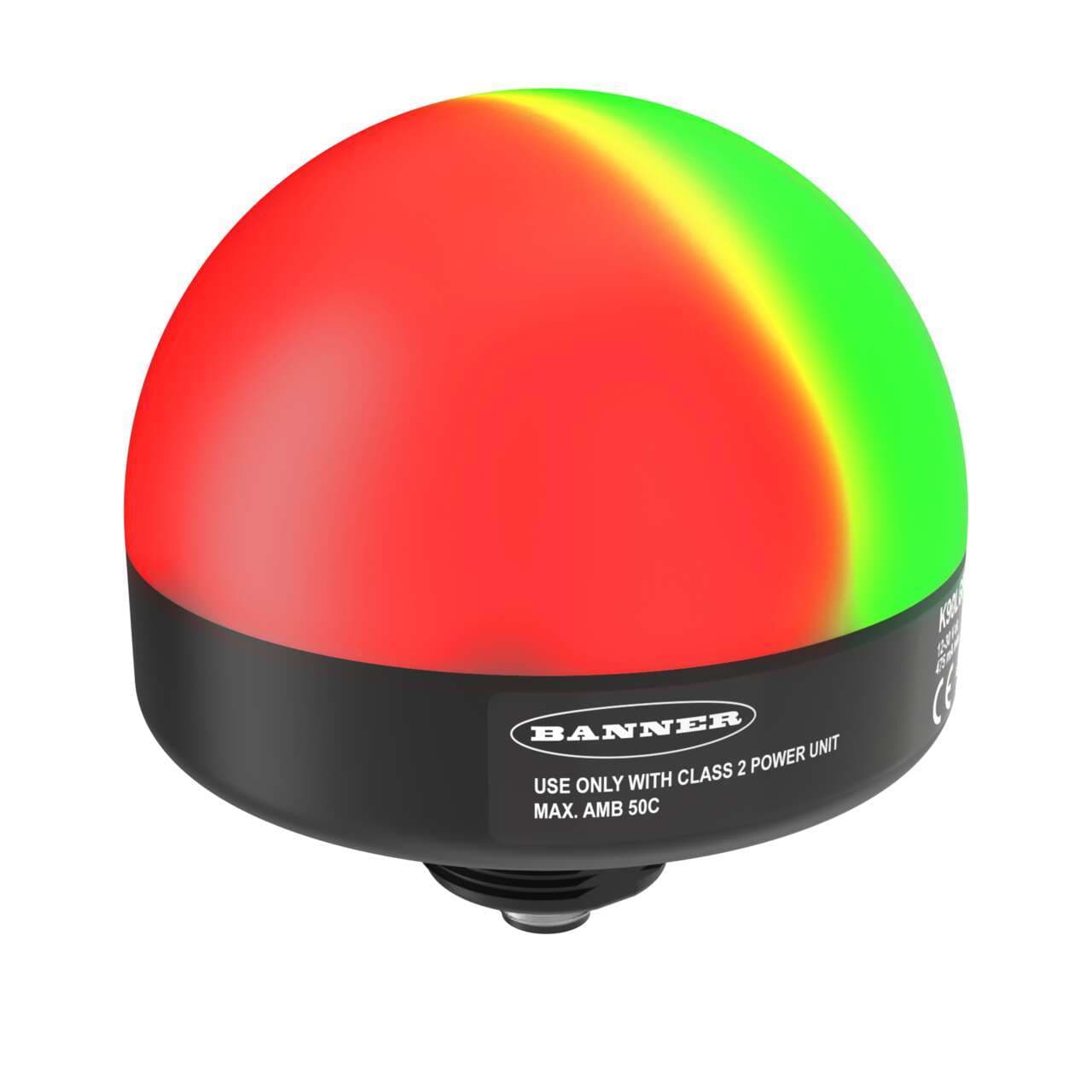 Banner K90PLRGB7Q K90 Pro Series: 7-color RGB Indicator; Voltage: 12-30 V dc; Housing: Polycarbonate; IP67; Input: Bimodal; Colors: Multicolor; 5-pin M12 Integral QD Banner K90PLRGB7Q K90 Pro Series: 7-color RGB Indicator; Voltage: 12-30 V dc; Housing: Polycarbonate; IP67; Input: Bimodal; Colors: Multicolor; 5-pin M12 Integral QD