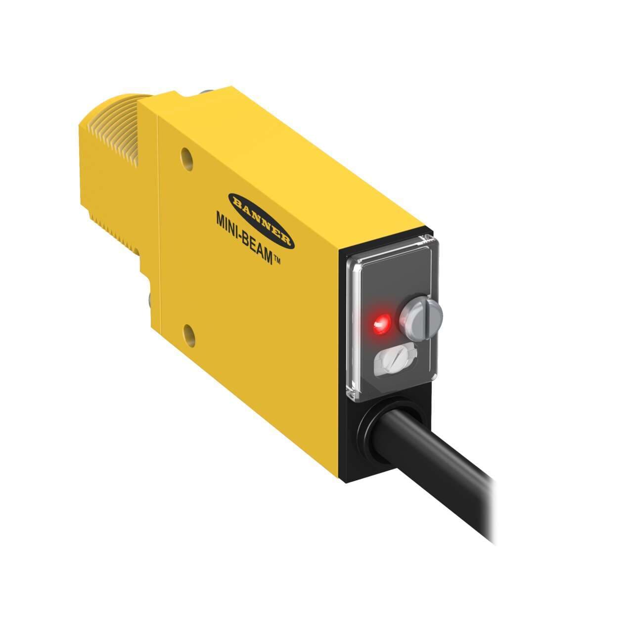 Banner SM2A312LV MINI-BEAM: Retro; Range: 5 m; Input: 24-240 V ac; Output: SPST Solid-state 2-Wire; 2 m (6.5 ft) cable Banner SM2A312LV MINI-BEAM: Retro; Range: 5 m; Input: 24-240 V ac; Output: SPST Solid-state 2-Wire; 2 m (6.5 ft) cable