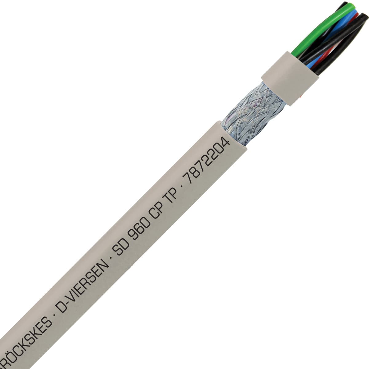 SAB 7872204 SD 960 CP TP - 22 AWG/4pr, shielded oil resistant continuous flex paired data cable, UL, CSA, CE, RoHS SAB 7872204 SD 960 CP TP - 22 AWG/4pr, shielded oil resistant continuous flex paired data cable, UL, CSA, CE, RoHS