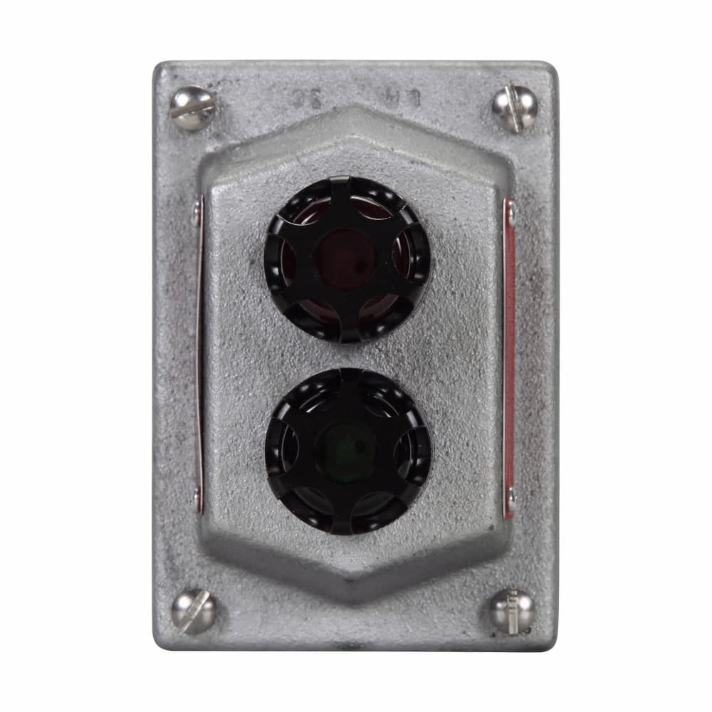 Eaton DSD947 J1 J3 LED S300 Eaton Crouse-Hinds series DSD pilot light cover and device sub-assembly, Red/green, Feraloy iron alloy, LED, factory sealed, Two pilot lights, 24 Vdc Eaton DSD947 J1 J3 LED S300 Eaton Crouse-Hinds series DSD pilot light cover and device sub-assembly, Red/green, Feraloy iron alloy, LED, factory sealed, Two pilot lights, 24 Vdc