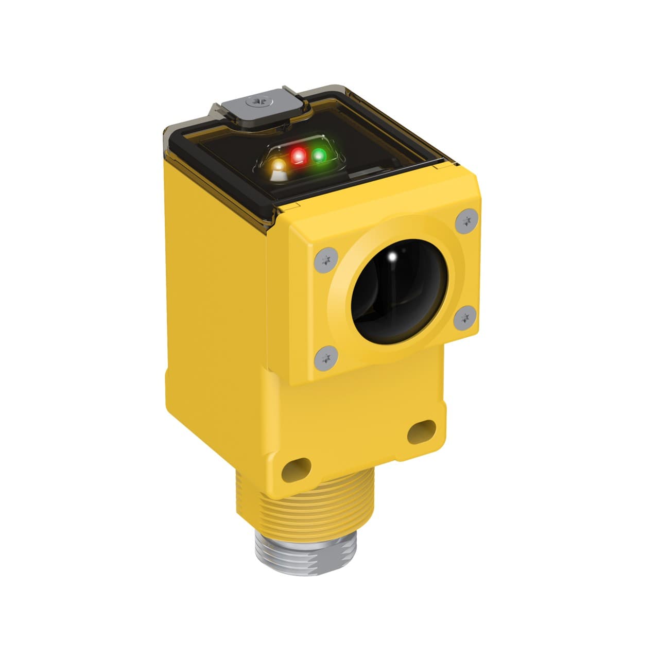 Banner Q45BB6CV4Q Banner Engineering Q45BB6CV4Q is a photo-electric sensor designed for precision detection in industrial environments. This sensor features a convergent mode with potentiometer adjustment and is mounted using an M30 threaded mount. It operates within an ambient air temperature range of -40 to +70°C and is housed in a thermoplastic casing with an acrylic lens, ensuring durability. The Q45BB6CV4Q is equipped with a 4-pin 7/8" mini connector for straightforward connectivity. It belongs to the Q45BB6 series and offers a protection degree of IP67 NEMA 6P, making it suitable for challenging conditions. The sensor operates on a supply voltage of 10Vdc to 30Vdc, with nominal voltages of 12Vdc and 24Vdc. Its rectangular shape is designed for easy integration into various setups. With a sensing distance of 100mm and a visible red light of 680 nm wavelength, it provides clear detection. The operating modes include Light-ON and Dark-ON, complemented by a digital output (PNP/NPN transistor) for versatile signaling. The response time is rapid at 2ms / 0.002 s, facilitating quick detection for efficient automation processes. Banner Q45BB6CV4Q Banner Engineering Q45BB6CV4Q is a photo-electric sensor designed for precision detection in industrial environments. This sensor features a convergent mode with potentiometer adjustment and is mounted using an M30 threaded mount. It operates within an ambient air temperature range of -40 to +70°C and is housed in a thermoplastic casing with an acrylic lens, ensuring durability. The Q45BB6CV4Q is equipped with a 4-pin 7/8" mini connector for straightforward connectivity. It belongs to the Q45BB6 series and offers a protection degree of IP67 NEMA 6P, making it suitable for challenging conditions. The sensor operates on a supply voltage of 10Vdc to 30Vdc, with nominal voltages of 12Vdc and 24Vdc. Its rectangular shape is designed for easy integration into various setups. With a sensing distance of 100mm and a visible red light of 680 nm wavelength, it provides clear detection. The operating modes include Light-ON and Dark-ON, complemented by a digital output (PNP/NPN transistor) for versatile signaling. The response time is rapid at 2ms / 0.002 s, facilitating quick detection for efficient automation processes.