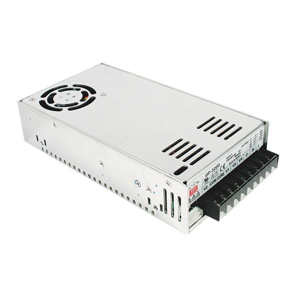 MEAN WELL QP-320F AC-DC Quad output enclosed power supply; Output 5Vdc at 20A +15Vdc at 10A +24Vdc at 5A -15Vdc at 1.6A MEAN WELL QP-320F AC-DC Quad output enclosed power supply; Output 5Vdc at 20A +15Vdc at 10A +24Vdc at 5A -15Vdc at 1.6A