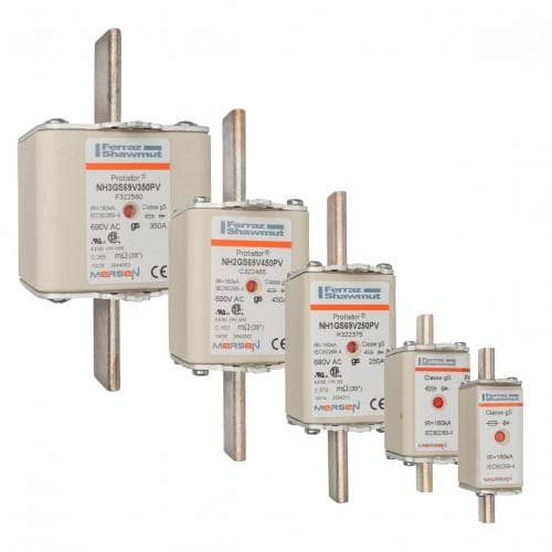 Mersen Q322037 Q322037 Mersen - Square Body High-Speed Fuse Protistor® NH Size 000 gS 690VAC IEC 700VAC UL 20A With Double indicator Mersen Q322037 Q322037 Mersen - Square Body High-Speed Fuse Protistor® NH Size 000 gS 690VAC IEC 700VAC UL 20A With Double indicator