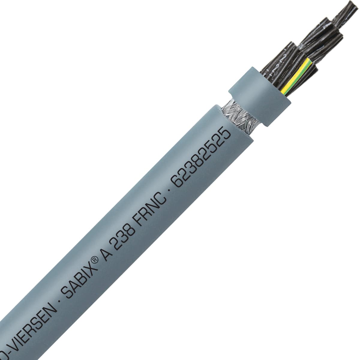 SAB 62382525 SABIX A 238 FRNC - 14 AWG/25c, shielded high temperature flame retardant flexible SABIX control cable, CE, RoHS SAB 62382525 SABIX A 238 FRNC - 14 AWG/25c, shielded high temperature flame retardant flexible SABIX control cable, CE, RoHS