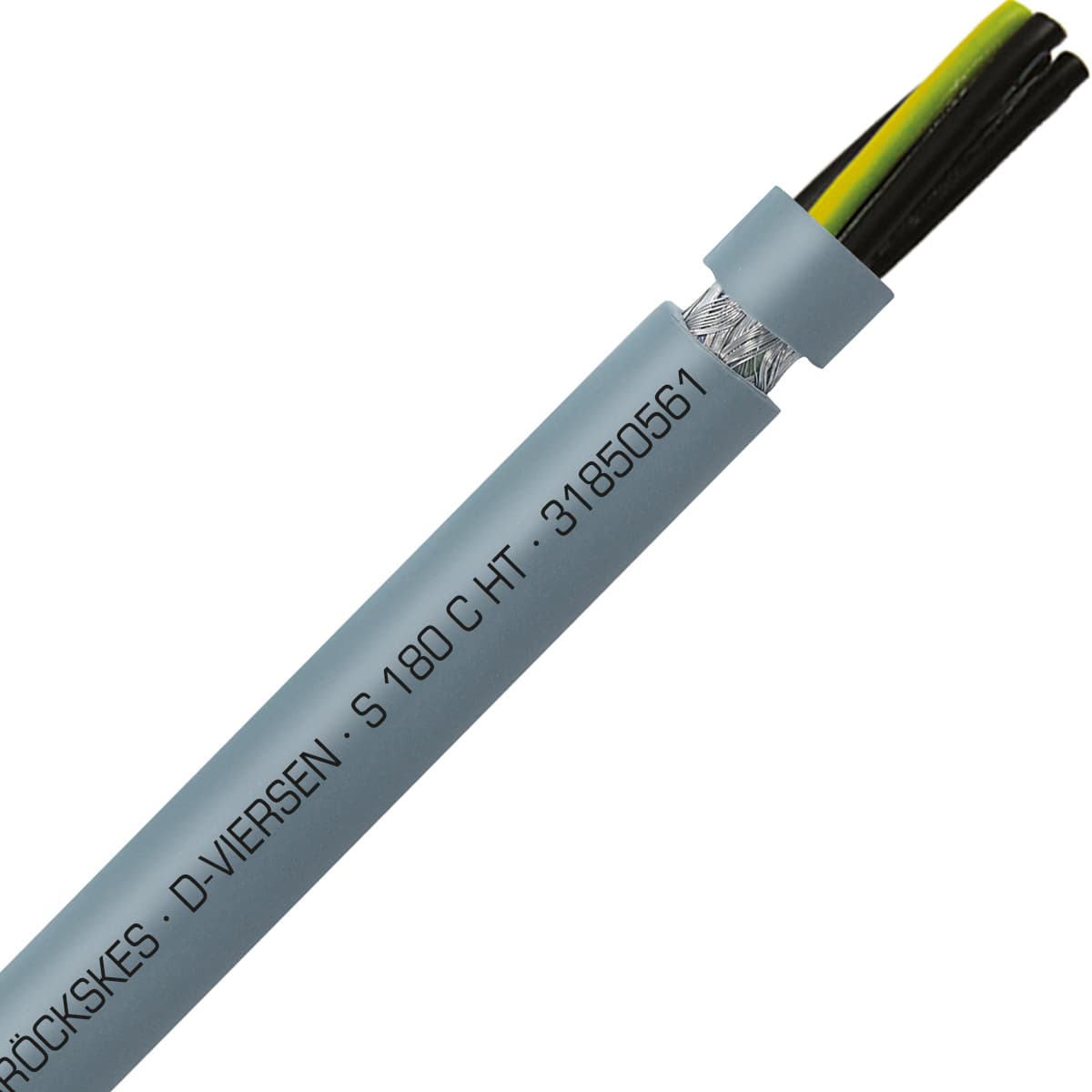 SAB 31850561 S 180 C HT - 8 AWG/5c, high temperature silicone continuous flex shielded control, CE, RoHS SAB 31850561 S 180 C HT - 8 AWG/5c, high temperature silicone continuous flex shielded control, CE, RoHS