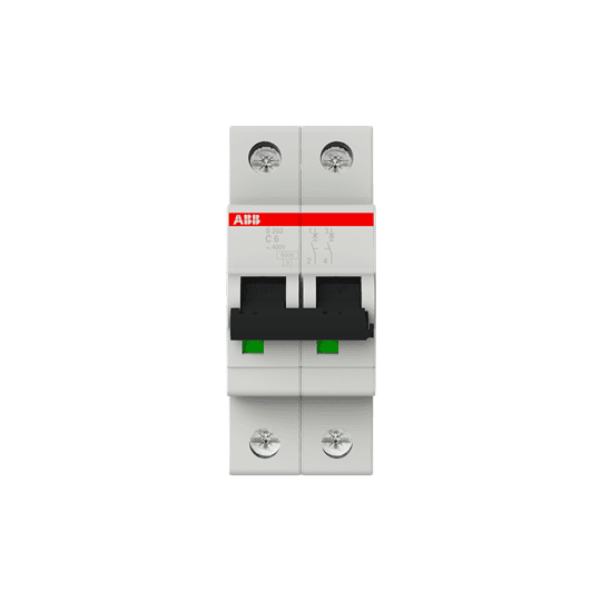 ABB Control S202-C6 S202-C6 ABB Control - S202-C6 Miniature Circuit Breaker - 2P - C - 6 A ABB Control S202-C6 S202-C6 ABB Control - S202-C6 Miniature Circuit Breaker - 2P - C - 6 A