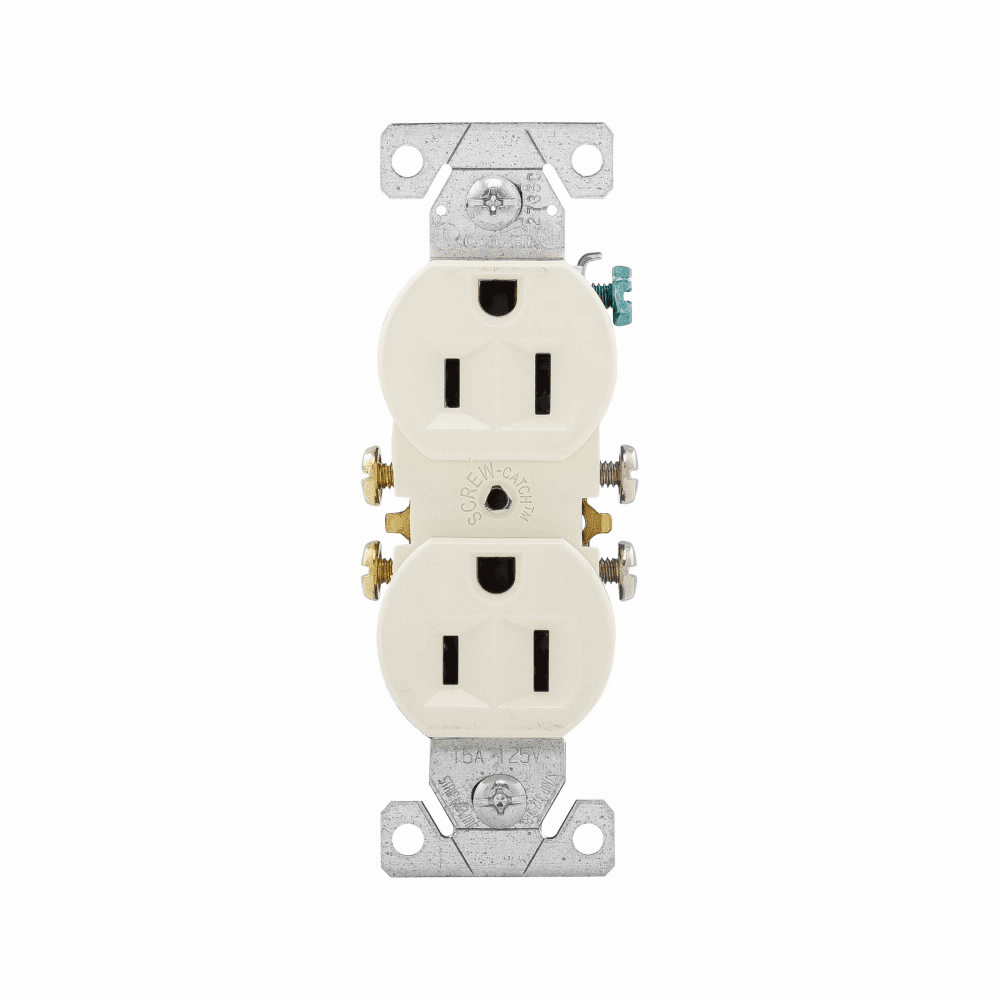 Eaton 270A 270A Eaton - Eaton residential grade duplex receptacle, #14-10 AWG, 15A, Commercial,Residential, Flush, 125V, Side and push, Almond, Brass, Impact-resistant thermoplastic, 5-15R, Duplex, Screw, Thermoplastic, Core pack Eaton 270A 270A Eaton - Eaton residential grade duplex receptacle, #14-10 AWG, 15A, Commercial,Residential, Flush, 125V, Side and push, Almond, Brass, Impact-resistant thermoplastic, 5-15R, Duplex, Screw, Thermoplastic, Core pack