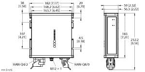 PSU67-3P-1H2-1H0-24250-IOL Part Image. Manufactured by Turck.