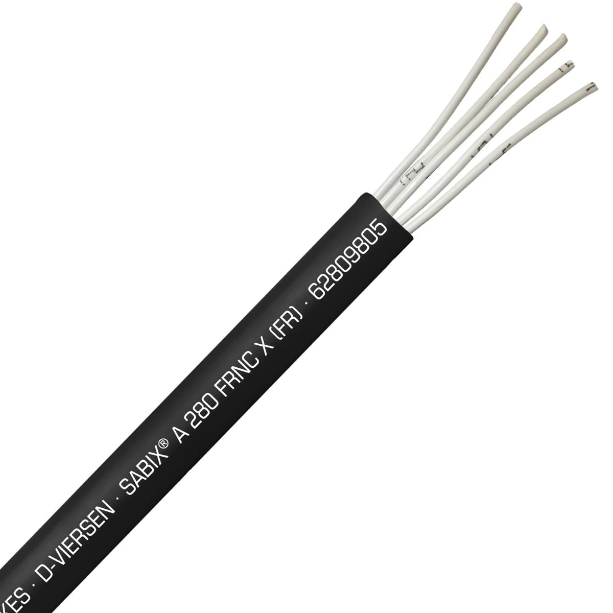 SAB 62809805 SABIX A 280 FRNC X (FR) -16 AWG/5c, halogen-free fire resistant control cable, CE, RoHS SAB 62809805 SABIX A 280 FRNC X (FR) -16 AWG/5c, halogen-free fire resistant control cable, CE, RoHS