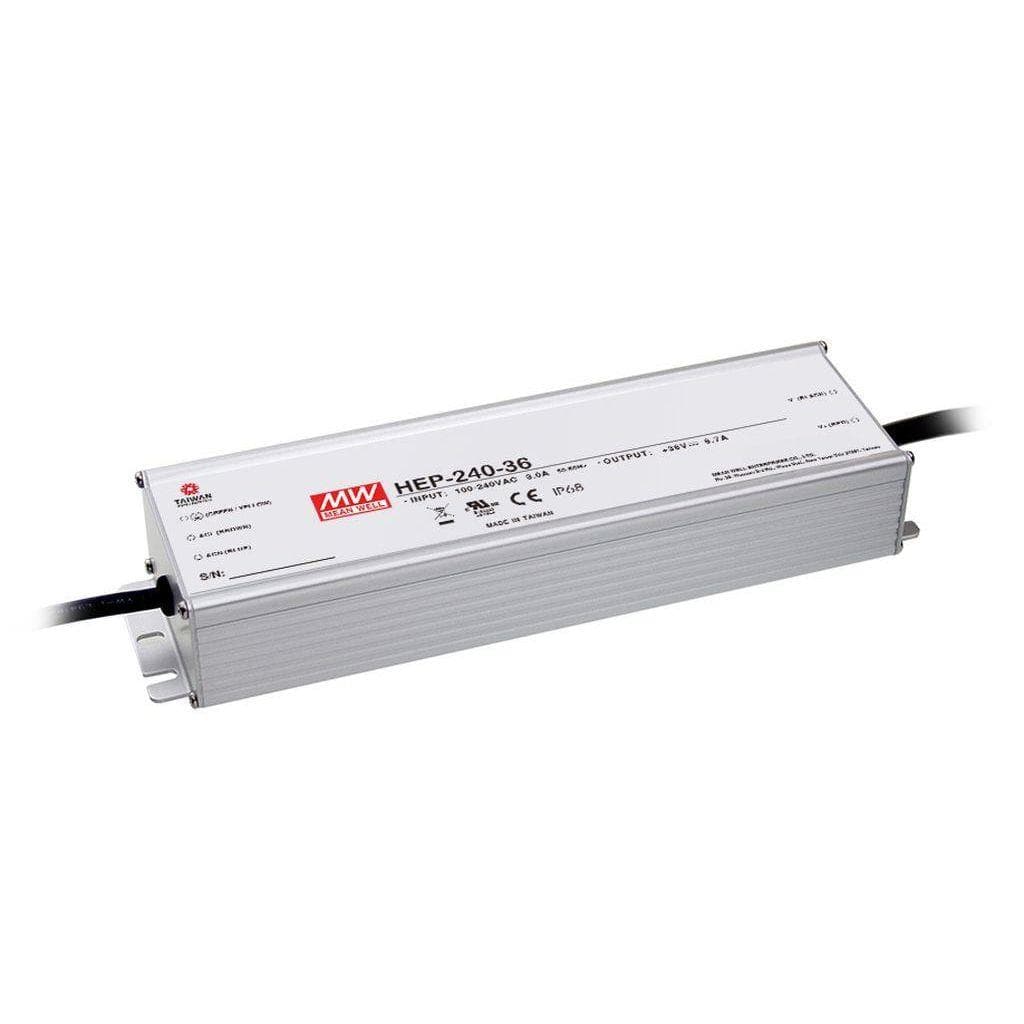 MEAN WELL HEP-240-15A AC-DC Single output industrial power supply with PFC; Output 15Vdc at 15A; Vo-Io adjust with Potentiometer; Withstand up to 10G Vibration MEAN WELL HEP-240-15A AC-DC Single output industrial power supply with PFC; Output 15Vdc at 15A; Vo-Io adjust with Potentiometer; Withstand up to 10G Vibration