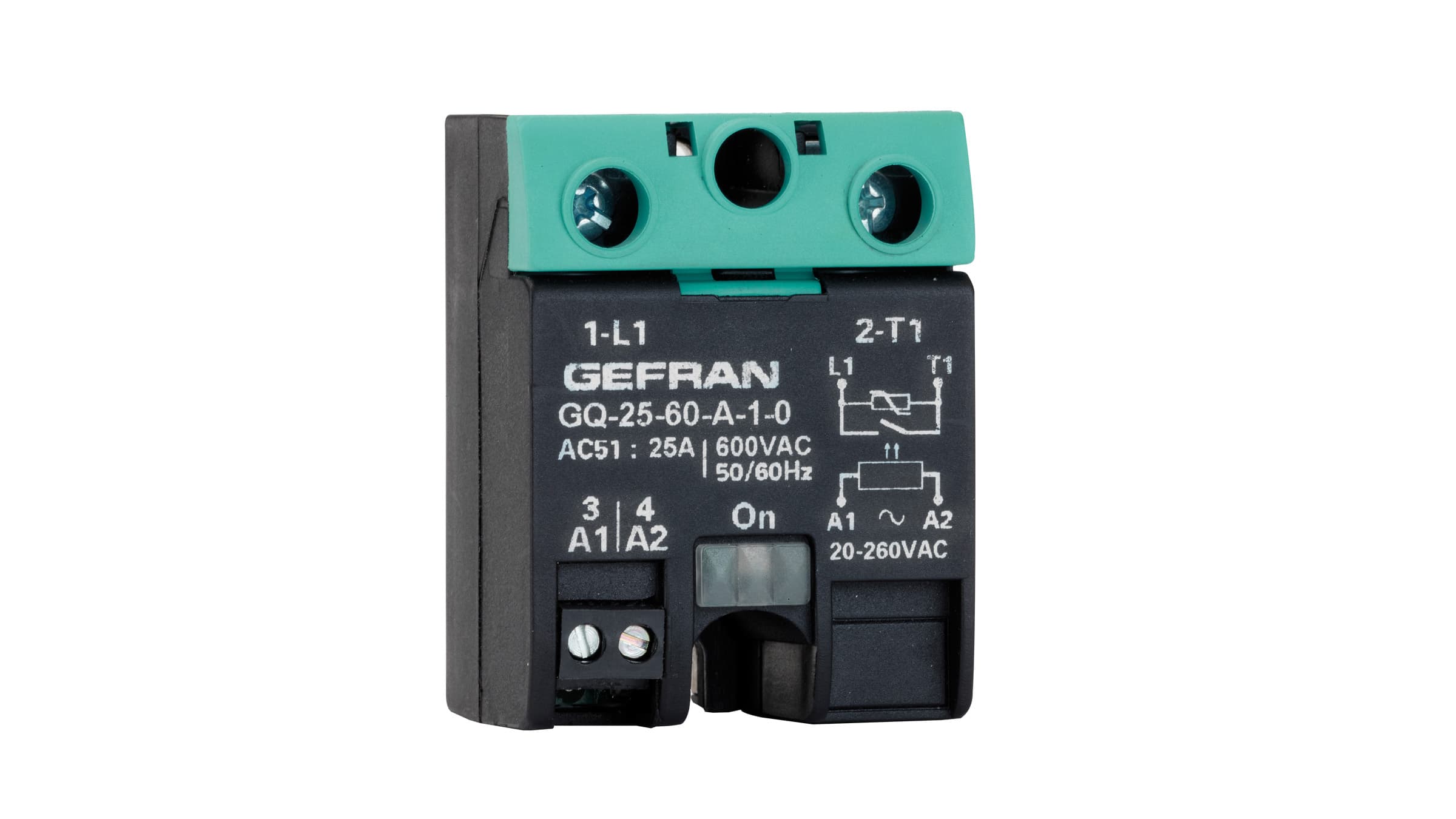 Sprecher + Schuh GQ-15-24-D-1-4 GQ Gefran Relay Panel Mount 1-Pole, 15A, 3-32V DC Control/230V AC Out Sprecher + Schuh GQ-15-24-D-1-4 GQ Gefran Relay Panel Mount 1-Pole, 15A, 3-32V DC Control/230V AC Out